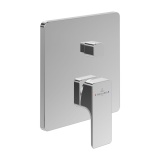 Cutout image of Villeroy & Boch Subway 3.0 Chrome Dual Outlet Bath/Shower Valve